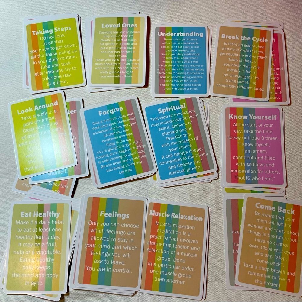 Meditation cards deck NEW